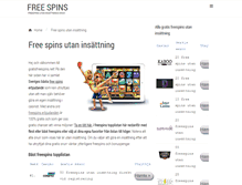 Tablet Screenshot of gratisfreespins.net